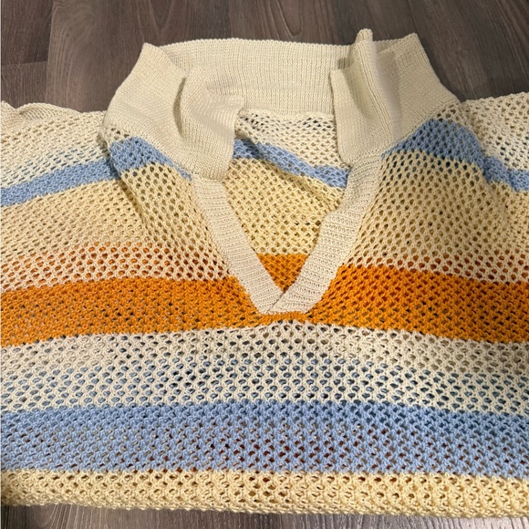 Striped Knit Cover-Up Dress - Picture 6 of 6